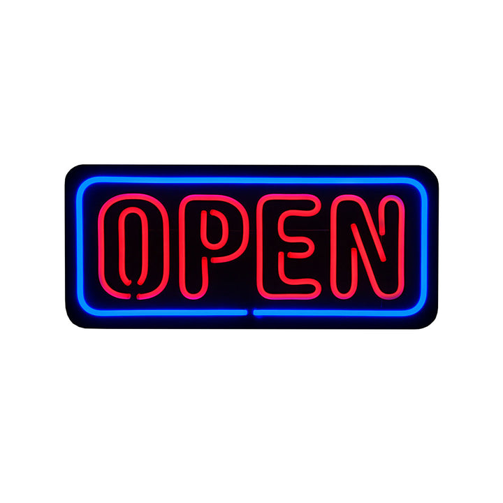 Blue/Red LED Plastic Neon Open Sign