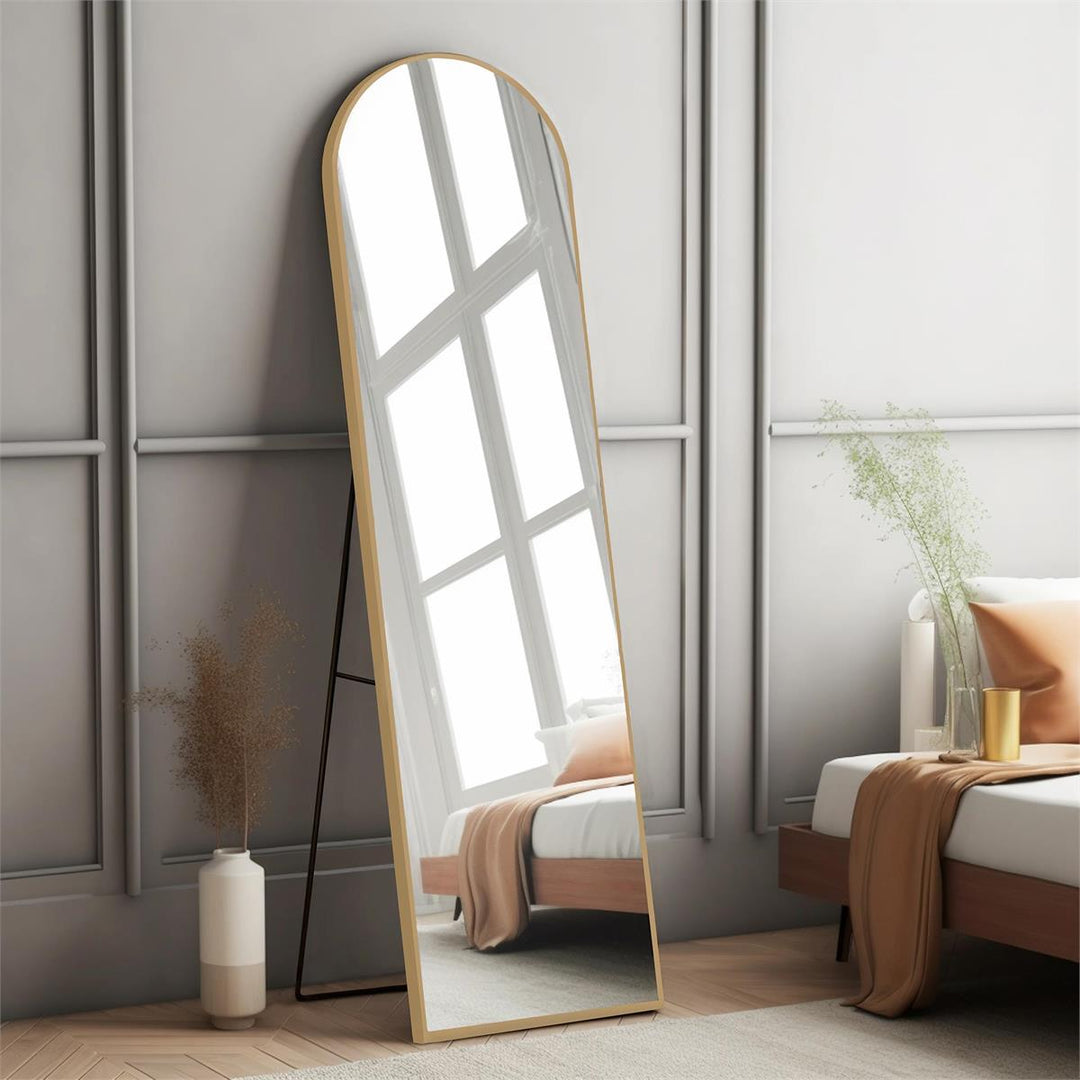 Aluminium Arch Standing Mirror w/Easel, 20"x68"