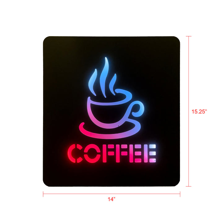 Coffee Plastic Neon LED Sign #COFFEESIGN001