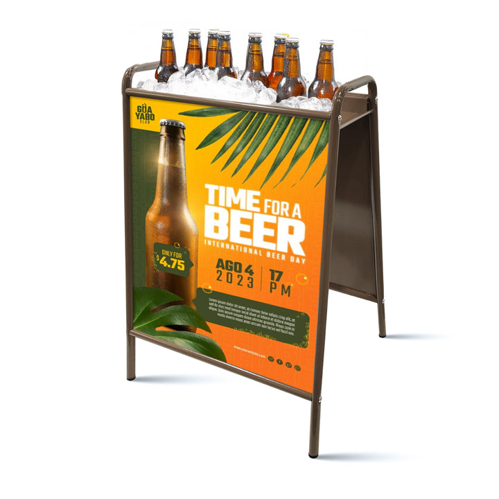 Rover Outdoor Metal Sign Stand - Double Sided